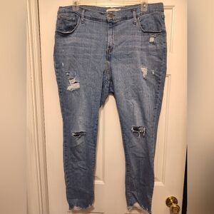 Levi Strauss Distressed Skinny Jeans